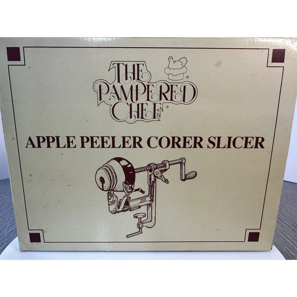 The‎ Pampered Chef Apple Peeler Corer Slicer Original Box - Fall Holiday Pie